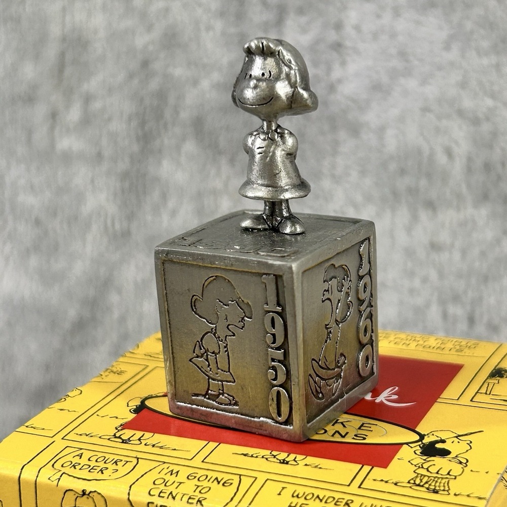 Hallmark Peanuts '5 Decades Of Lucy' Gallery Pewter Figurine 2"